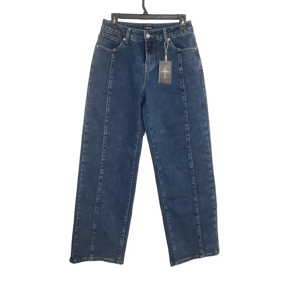 Flamingals jeans Size small Barrel Let Dark Wash